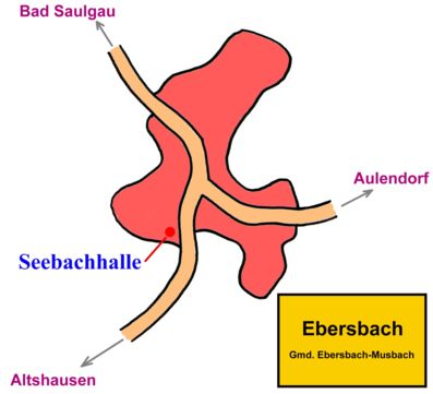 Ortsplan Ebersbach, Gmd. Ebersbach-Musbach